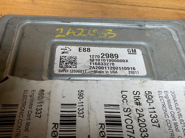 2020-2021 Chevrolet E88 Engine Computer Module  ECM ECU 12702989 - Image 4
