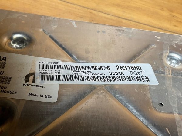 2020 Dodge Ram Engine Computer Module ECM ECU 68467927ac - Image 6