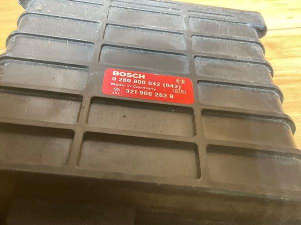 82-87 VW Scirocco Engine Computer ECM PCM ECU 321 906 263 B Bosch 0 280 042(043) - Image 3