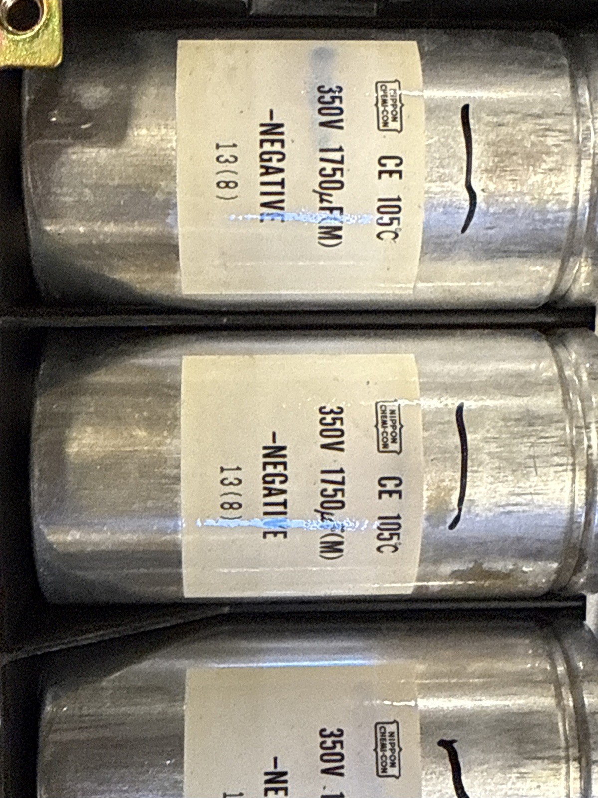 NIPPON CHEMI-CON Capacitor 350V 3900uF +NEGATIVE 2000 2006 HONDA INSIGHT - Image 5