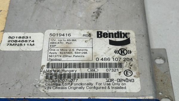 Volvo VNL Mack Bendix Breaks ABS Control  Module 5018531 486107204 OEM - Image 3